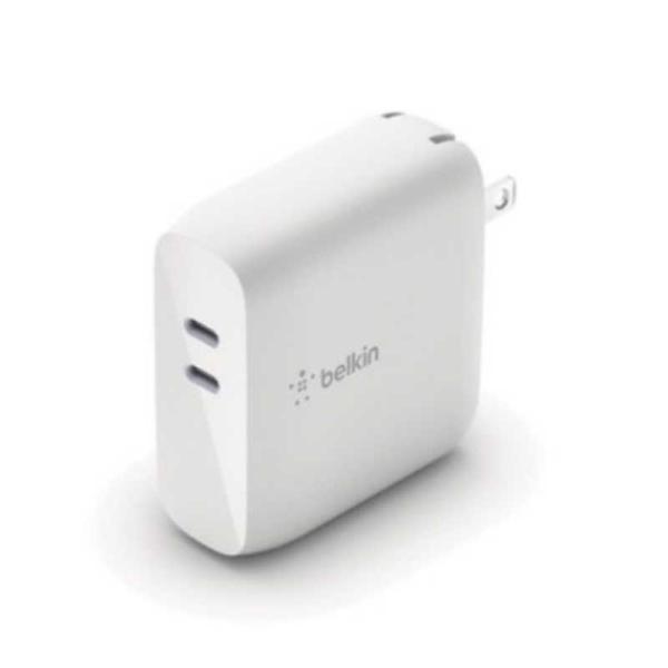 他サイト： BELKIN　BOOST↑CHARGE PRO 68W USB-C PD GaN USB充電器(18W USB-C + 45-60W USB-C) ホワイト　WCH003DQWHの商品画像