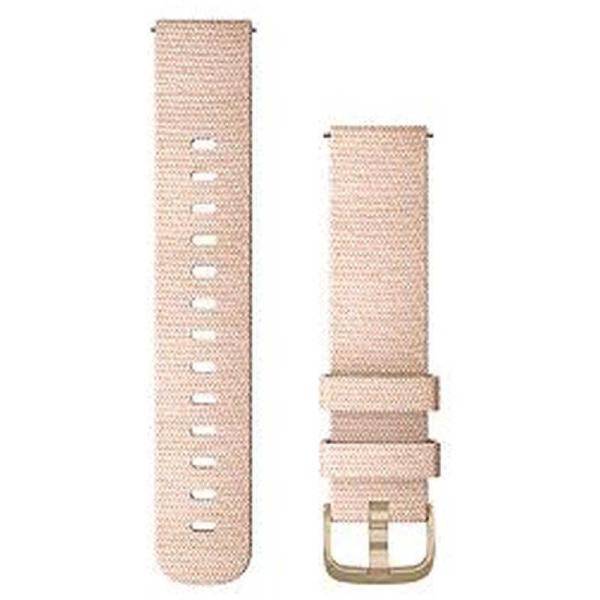 GARMIN�@Quick Release �o���h 20mm Blush Pink Woven Nylon / Light Gold�@010-12924-52