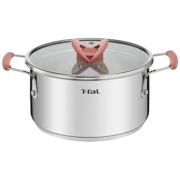 他サイト： T-fal　オプティスペースIHステンレスシチューポット20cm　G72844の商品画像