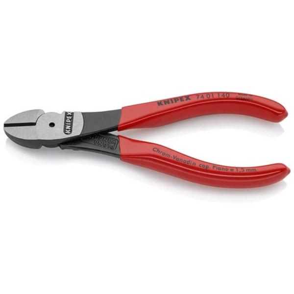 他サイト： KNIPEX社　KNIPEX 強力型ニッパー プラスチックハンドル 140mm(SB店頭展示パッケージ仕様)　7401140SBの商品画像