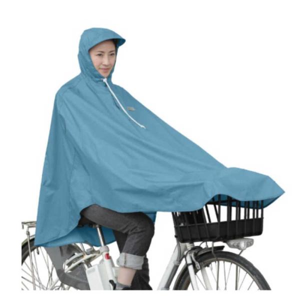 オオクボ　レインポンチョ 自転車屋さんのポンチョ(適応身長150cm〜175cm) [ユニセックス / フリーサイズ] ロイヤルブルー　D-3POOK