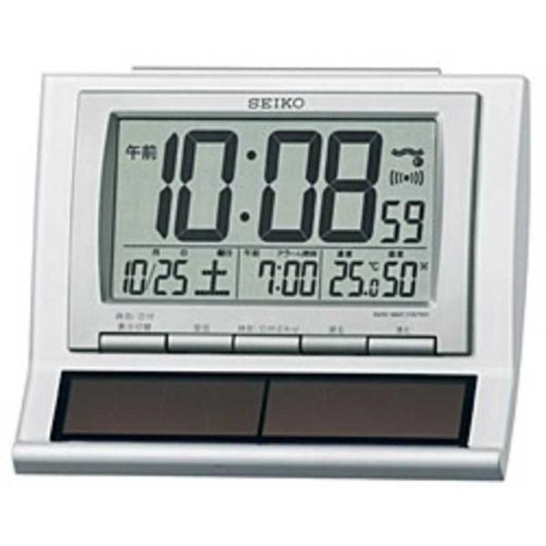 [Release date: August 20, 2010]SEIKO セイコー 時計 電波目覚まし時計めざまし時計アラーム置き時計おしゃれ 子供部屋 寝室 卓上 朝 昼 夜SQ751Wコジマコジマ電気家電
