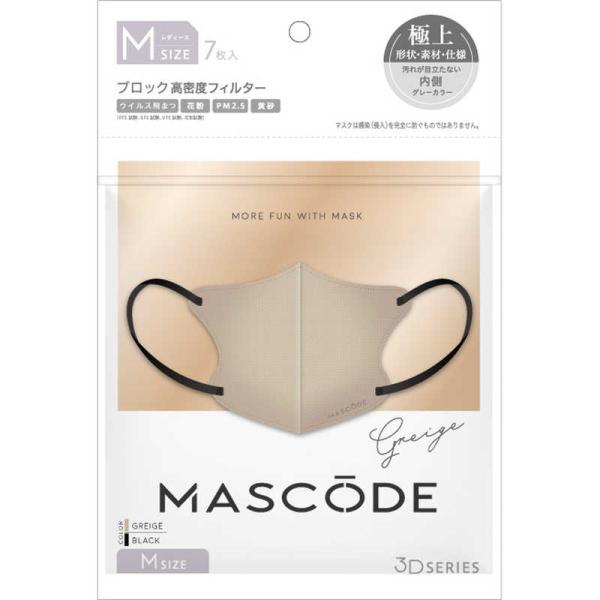 他サイト： サンスマイル　3Dマスク M11 グレージュ 7枚　の商品画像