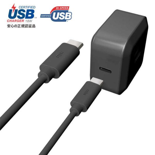fBEX@USB-PDΉ USB-C ACA_v^[ Type-C Cable 1.0mt@RK-UPA18K ubN