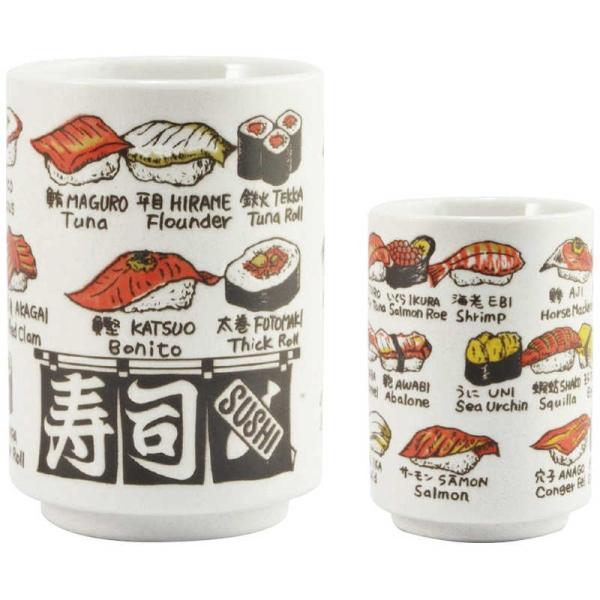 逸品　YAMATO寿司湯呑 ネタ　50342