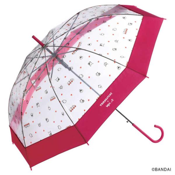 ワールドパーティー　雨傘 長傘 ビニール傘 たまごっち×Wpc. っち Wpc. ピンク(ごきげんハート) [ レディース / 61cm ] ピンク　PT-TM02-001PK