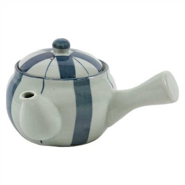 リビング　急須 400ml 染十草 茶こし付き ポット ティーポット 陶器　キュウス400MLソメジュウ