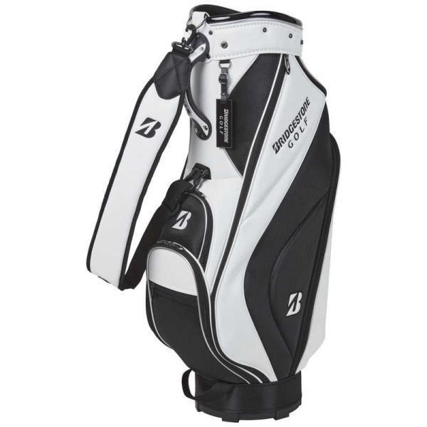 ブリヂストン　キャディバッグ 軽量 ベーシックモデル (9.0型 /5分割 /2.9kg/ホワイト×ブラック)　CBG422WK ブリヂストン キャディバッグ 軽量 ベーシックモデル (9.0型 /5分割