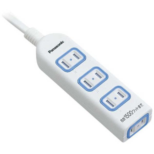 Panasonic WHA2554WKP パナソニック ザ・タップＸ 4コ口 5m コード ホワイト 安全設計扉 パッキン付 コンセント 延長コード タップ