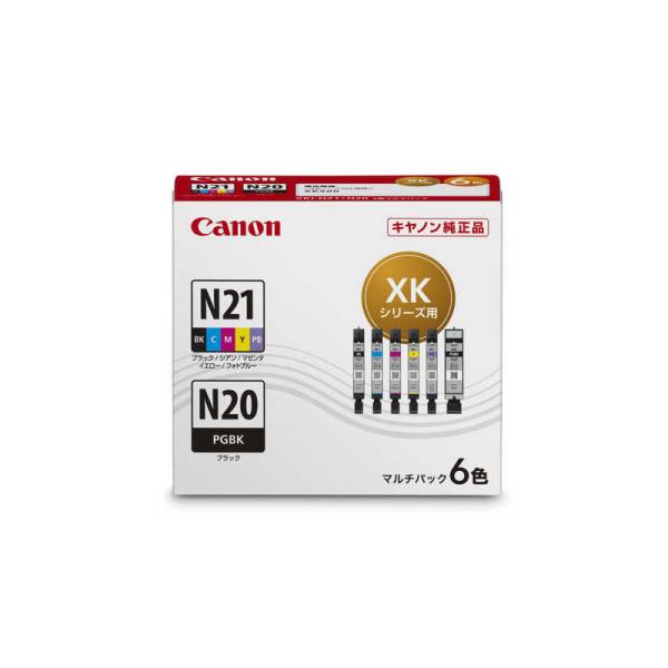 他サイト： キヤノン　CANON　インクタンク 6色パック　XKI-N21+N20/6MPの商品画像