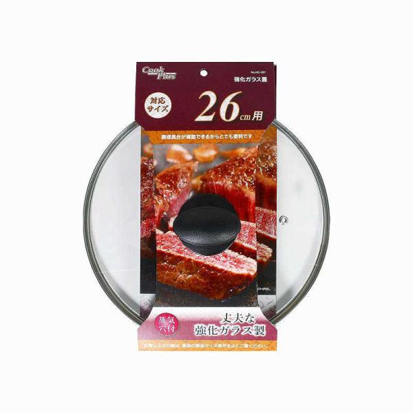 他サイト： パール金属　クックプラス 強化ガラス蓋 26cm用　HC-0261の商品画像