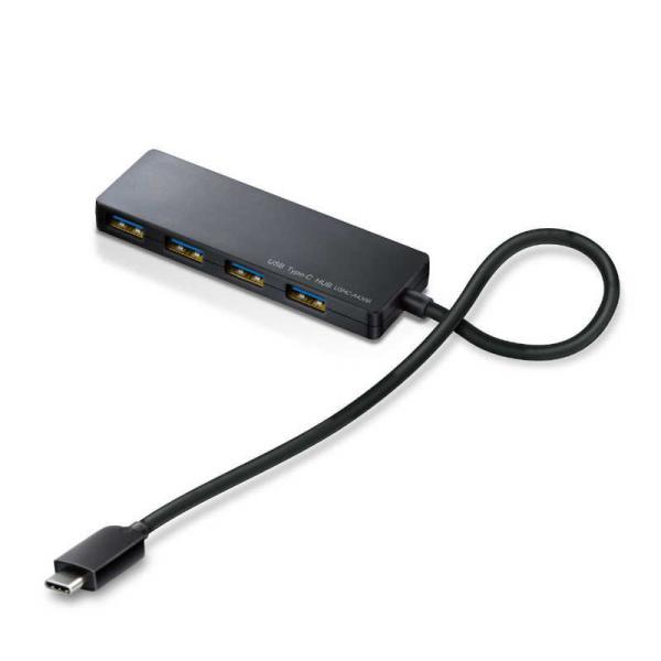 ELECOM (U3HC-A430BXBK) USB Type-C接続4ポートUSB3.1ハブ