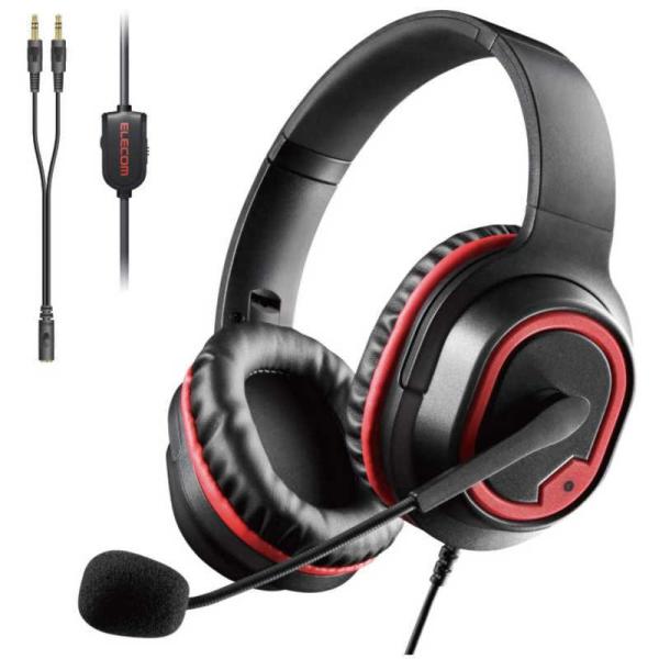 �G���R���@ELECOM�@�Q�[�~���O�w�b�h�Z�b�g ��3.5mm�~�j�v���O/�w�b�h�o���h�^�C�v�@HS-G30BK