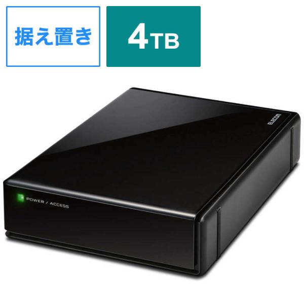 GR@ELECOM@SeeQVault Desktop Drive USB3.2(Gen1) 4.0TB@ELD-QEN2040UBK
