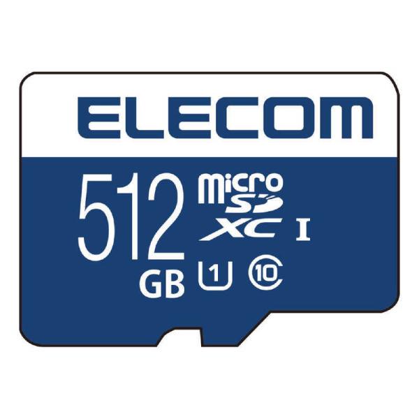 GR@ELECOM@microSDXCJ[h MF-MSU11R_XCV[Y (Class10/512GB)@MF-MS512GU11R