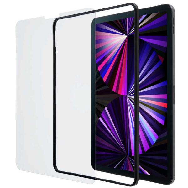 他サイト： エレコム　ELECOM　iPad Pro 11inch 第3世代 2021年モデル ガイドフレーム付 ガラスフィルム 0.33mm 　TBWA21PMFLGGJの商品画像