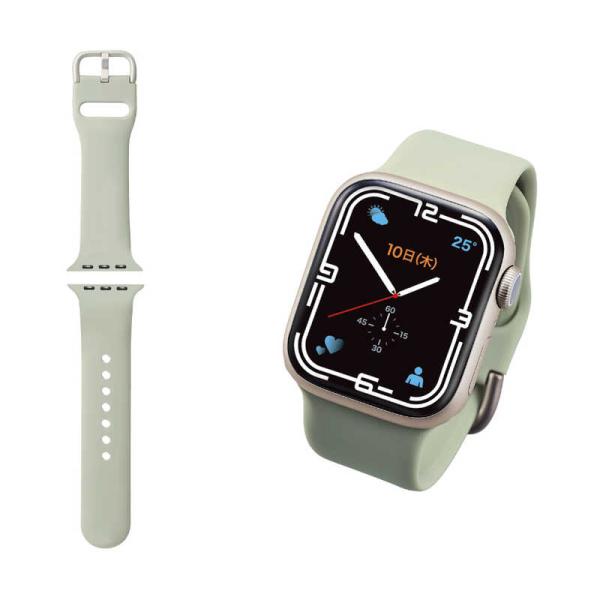 Apple Watch 41/40/38mm/バンド/シリコン/ニュアンス