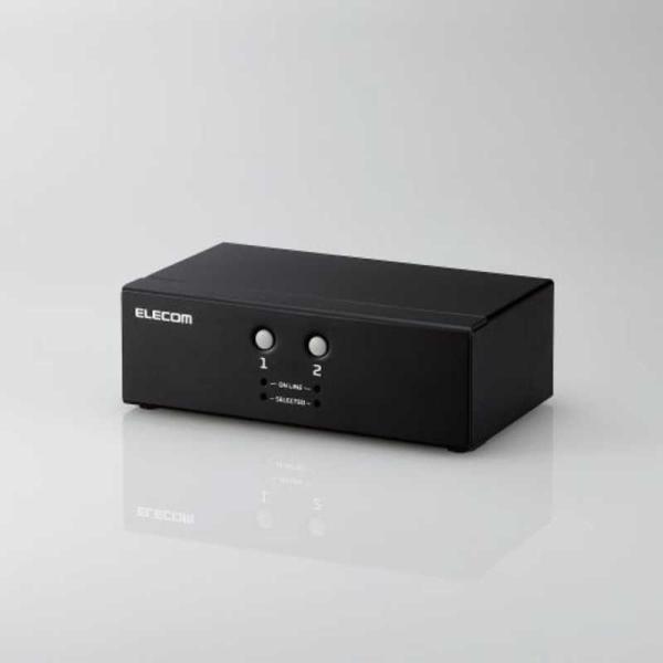 エレコム　ELECOM　KVMスイッチ パソコン2台　KVM-NVXSN2