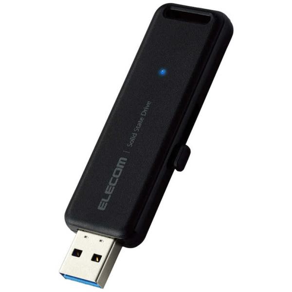 エレコム　ELECOM　外付けSSD USB-A接続 PS5/PS4、録画対応 ブラック [500GB /ポータブル型]　ESD-EMB0500GBK