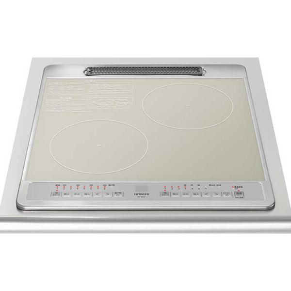 日立　HITACHI　ビルトインIHクッキングヒーター グリル無し [45cm幅 2口IH] シルバー(宅配商品)　HT-40SC y-kojima_4549873133201