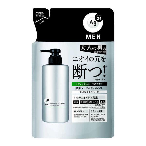 ファイントゥデイ　［医薬部外品］エージーデオ24メン 薬用メンズボディクレンズ つめかえ用420mL　