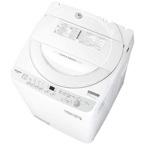 シャープ SHARP 全自動洗濯機 洗濯7.0kg シルバー系 ES-GE7J-S シャープ SHARP 全自動洗濯機 洗濯7.0kg シルバー系 ES-GE7J-S