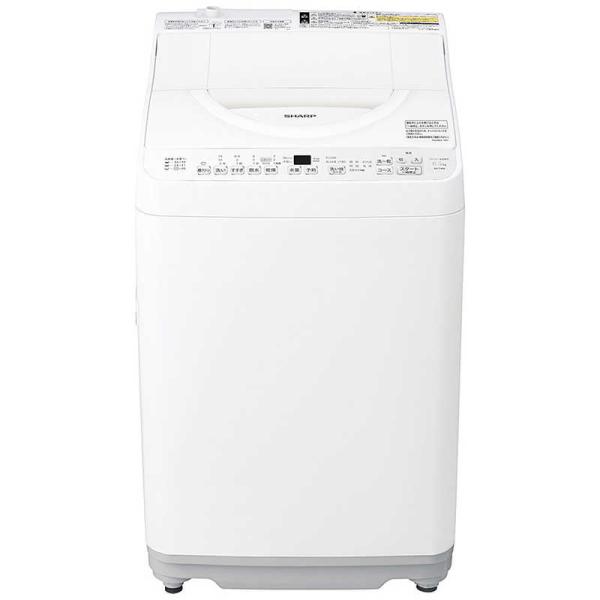 シャープ SHARP 縦型洗濯乾燥機 ホワイト系［洗濯機6.5kg/乾燥3.5kg