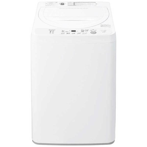 シャープ SHARP 全自動洗濯機 洗濯5.5kg ホワイト ES-GE5K-W（標準設置