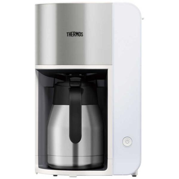 【発売日：2020年10月01日】1L　ECK-1000　ECK-1000-WH　THERMOS　WH　コーヒーメーカー　サーモス　ポットコーヒーメーカー　ホワイト　真空断熱　kojima　コジマヤフー　コジマ電気