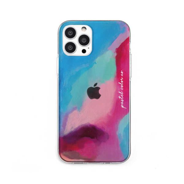 ROA�@iPhone 13 Pro 3�� �\�t�g�N���A�P�[�X�@Pastel color�@PINKBLUE Dparks�@DS21199I13P