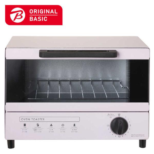 ORIGINALBASIC　オーブントースター ピンク 900W/食パン2枚 「ビックカメラグループオリジナル」　SOT901BK-PK