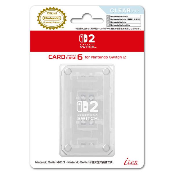 アイレックス　カードケース6 for Nintendo Switch2 クリア　ILX2S392