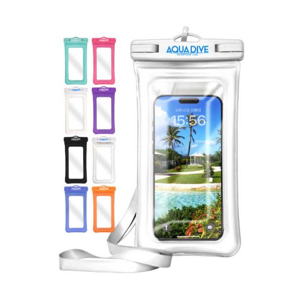shizukawill　スマホ 防水ケース エアアリ アクアダイブ ホワイト Shizukawill　ACDIVE02WH