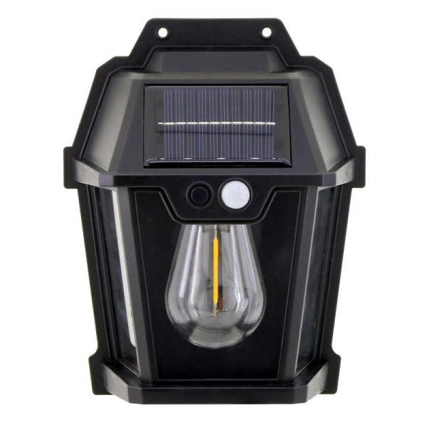 トレードワン　モーションセンサー付照明バルブスター1灯 ［LED］ ブラック　30875