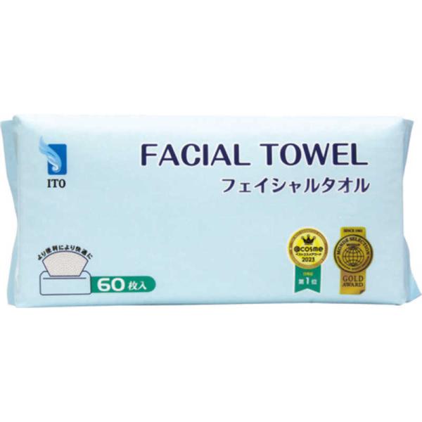 ITO フェイシャルタオル 60 枚入り