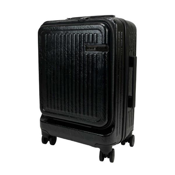 ACE　DESINED BY ACE IN JAPAN フロントオープンラゲージ 機内持ち込みサイズ ［TSAロック搭載］ ブラック　ACE-548101 ACE DESINED BY ACE IN JAPAN フロントオープンラゲージ 機内持ち込み