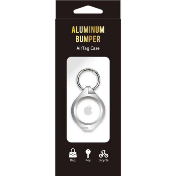 i`fUC@AirTagP[X Aluminum Bumper Silver@AT-AB02
