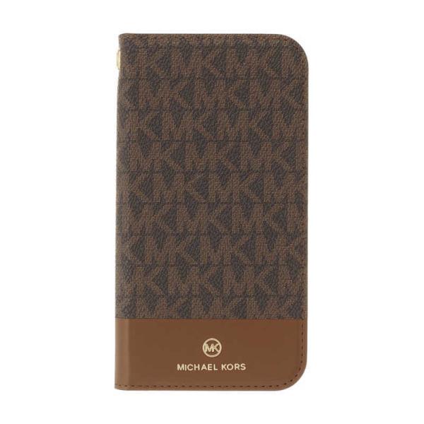 �}�C�P���R�[�X�@Case Bicolor with Tassel Charm for iPhone 2021(5.4inch) [ Brown/Camel ]�@MKBCBCMFLIP2154