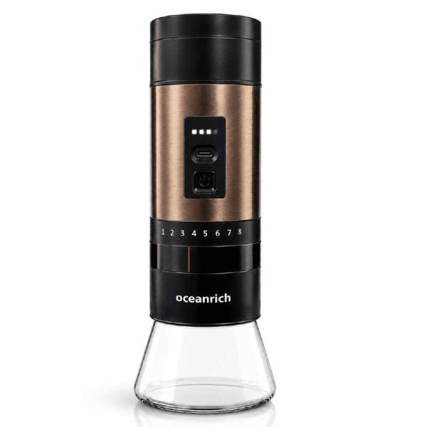 UNIQ　oceanrich G7 デジタルスケール搭載ポータブル電動コーヒーミル Type-Cモデル Black　UQ-ORG7CBK