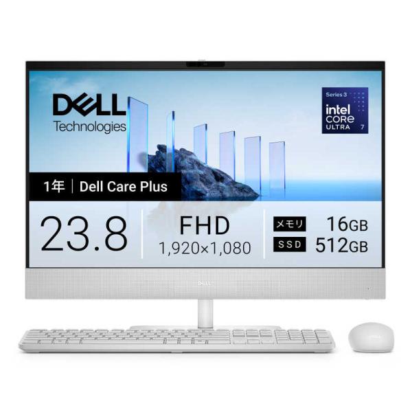 DELL デル デスクトップパソコン [ Copilot＋ PC / 23.8型 Win11 Home