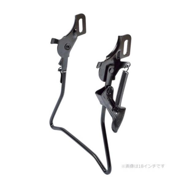 他サイト： 昭和インダストリーズ　16型 幼児車用両立スタンド カチオンブラック　W-4の商品画像