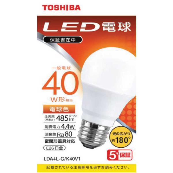 Ł@TOSHIBA@LEDd Lz dF 40W`@LDA4L-G/K40V1