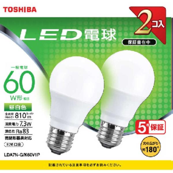 ���Ł@TOSHIBA�@LED�d�� [E26/�����F]�@LDA7N-G/K60V1P