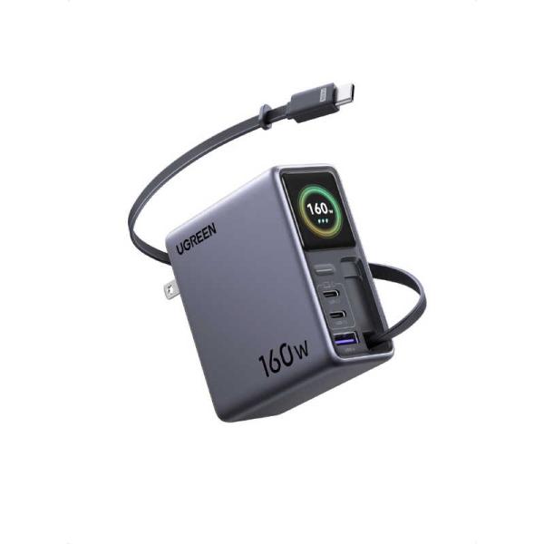 UGREEN Nexode 165W 巻取り式急速充電器 4C1A ［USB-C×3 / USB-A×1 4