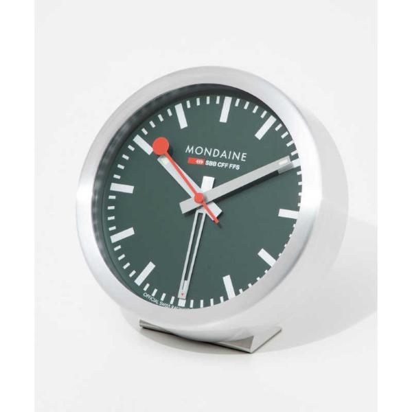 MONDAINE 置き時計 アラーム テーブルクロック 12.5cm フォレスト