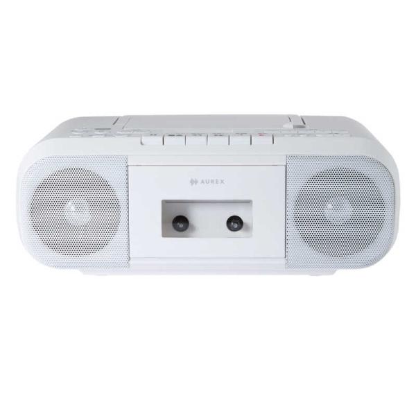 東芝　TOSHIBA　CDラジカセ AUREX ［ワイドFM対応］ ホワイト　AX-KCR60-W