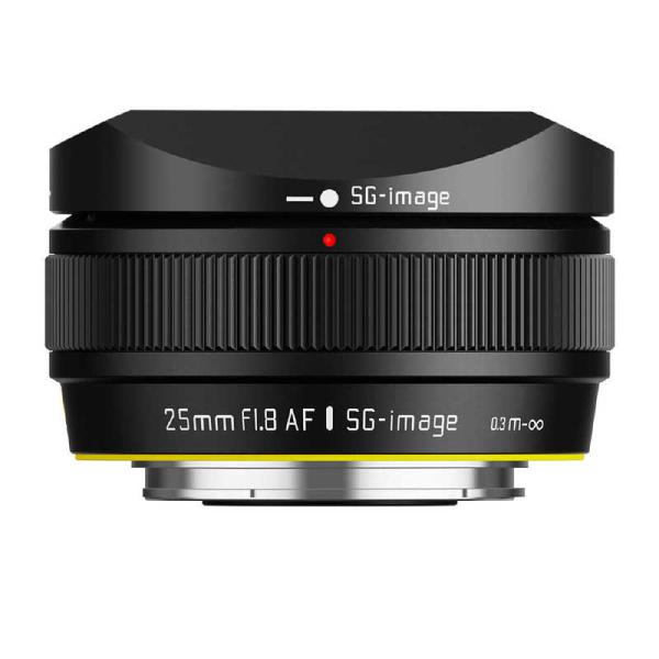 SG-image 25mm F1.8 Eマウント用　APS-C対応 ポケットサイズで“AF・F1.8・152g”を実現 APS-C用大口径広角