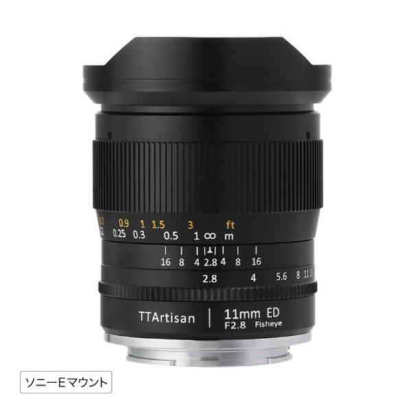 他サイト： 銘匠光学　カメラレンズ (ソニーE用/フルサイズ対応)　TTArtisan 11mm f/2.8 Fisheyeの商品画像