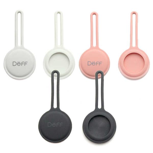 DEFF�@AirTag�p�V���R�[�����X�g���b�v �uSTRAP for AirTag�v�i3���j �z���C�g �s�[�`�s���N �_�[�N�O���C �@DCS-ATSS21WPG