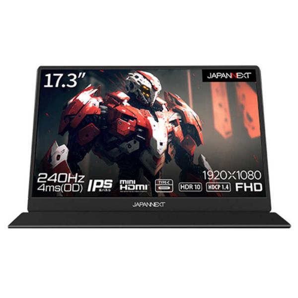 JAPANNEXT モバイルゲーミングモニター 17.3インチ フルHD(1920 JAPANNEXT モバイルゲーミングモニター 17.3インチ フルHD(1920